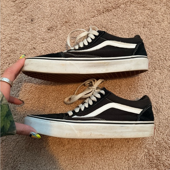 Vans Black and White Men's Sneakers - Picture 4 of 7